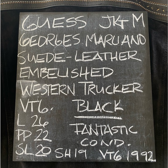 GUESS VTG 92 Georges Marciano Western Trucker Jacket - Picture 5 of 16